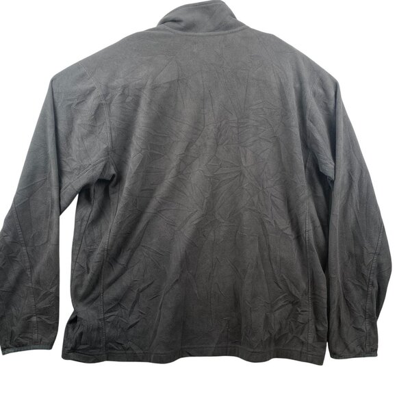 Eddie Bauer Mens Fleece Pullover 1/4-Zip XLT Gray Gorpcore Hiking - Picture 2 of 16